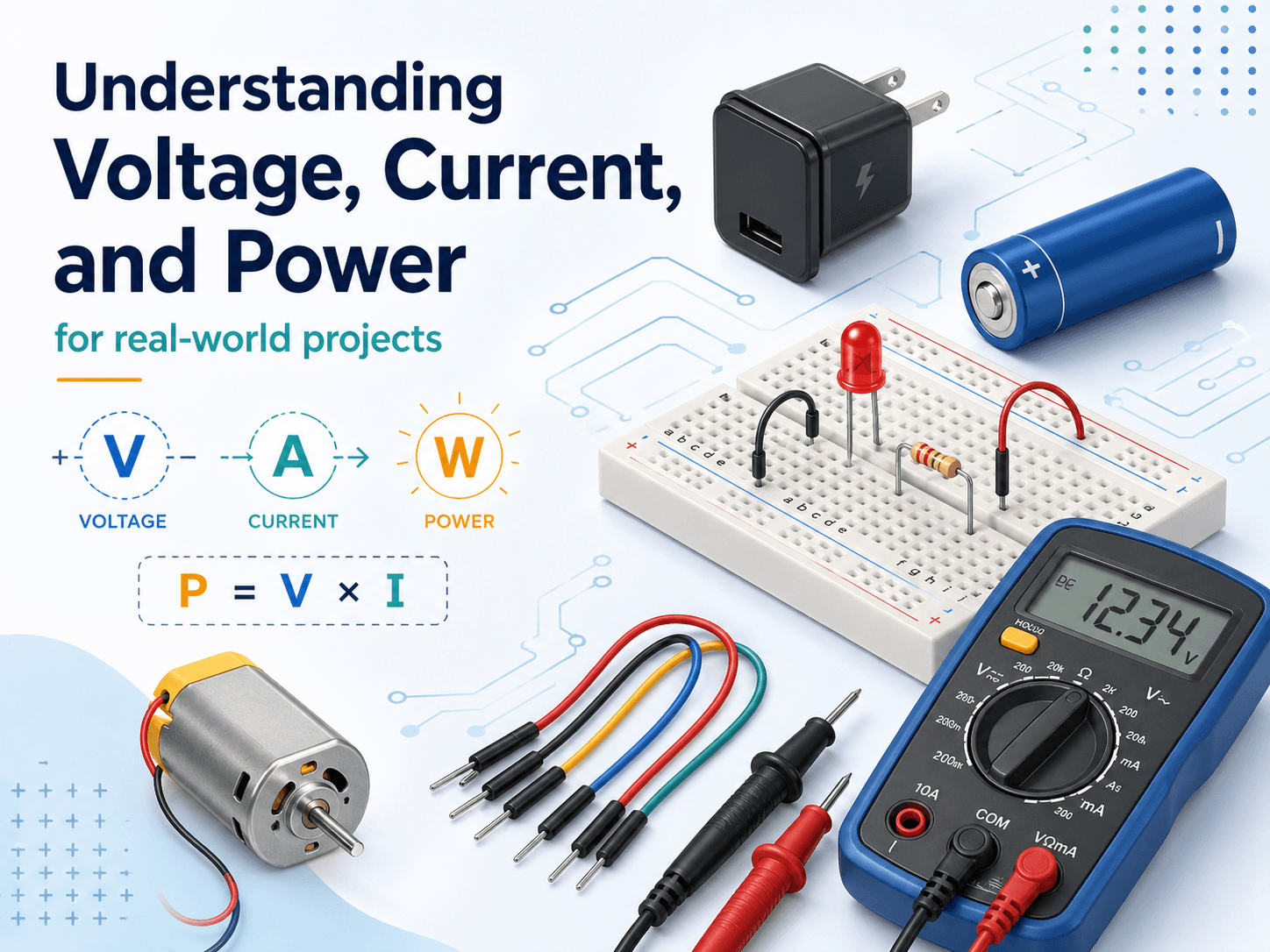 Understanding Voltage, Current, and Power for Electronics Projects